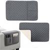 xtemtoamz Organizzatore per Bracciolo Divano, Copribracciolo con Tasca Laterale per Telecomando, Protezione Antiscivolo per Divano & Poltrona, copri poltrona Lavabile in Lavatrice 60x40 cm (Grigio)