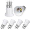 SCNNC Convertitore Adattatore da B22 a E27, Adattatore Portalampada Baionetta B22 a Edison E27 per Lampadina Alogena LED CFL Incandescente, 6 Pezzi