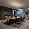 TOT ELECTRIC Lampadario a Sospensione LED Lineare 120 cm Nero Moderno Minimal | Per Ufficio e Cucina, Design Orizzontale, Plafoniera Lineare, Soggiorno, Stile Minimal