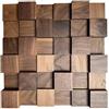 IG Acoustics Diffusore acustico 2D 500, 30 x 30 cm, diffusore acustico, pannello da parete in legno, pannello acustico (noce)