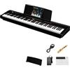 TERENCE Pianoforte digitale TERENCE a 88 tasti con tastiera Graded-Hammer,2x25W Altoparlanti Dual Registrazione Video Mobile Bluetooth MIDI Supporto per Cuffie e Altoparlanti Tastiera Doppia Audio Spaziale