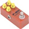 Fafeicy B Box Preamplificatore Pedale Mini Chitarra Elettrica Effetto Overdrive Funzione con 4 Manopole di Controllo Guadagno Acuti Bassi Volume Telaio in Alluminio Leggero per Spettacoli Sul Palco