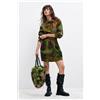 Desigual, Vestito a maniche lunghe m. c. lacroix, Donna, Lyocell, Verde, XL