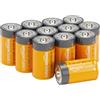 Amazon Basics Batterie alcaline Mono D, 1.5 volt, per uso quotidiano, confezione da 12 (l'aspetto potrebbe variare dall'immagine)