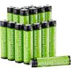 Amazon Basics confezione da 16 batterie AAA NiMH Performance ricaricabili, 800 mAh, 1,2 V, ricaricabili fino a 1000 volte, precaricate