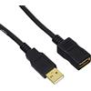 Amazon Basics Cavo prolunga USB-A 2.0 maschio, femmina USB-A, 2 m, Nero