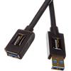 Amazon Basics Cavo prolunga USB-A 3.0 maschio A-femmina A (3 m) per Personal computer, Nero