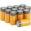 Amazon Basics, 12 batterie alcaline C multiuso, 1,5 Volt, durata di 5 anni