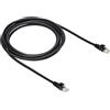 Amazon Basics Cavo patch per connessione internet, piatto, RJ45 Cat-6, 10 Gigabit Ethernet, 3 m, Nero