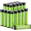 Amazon Basics confezione da 24 batterie AAA NiMH Performance ricaricabili, 800 mAh, 1,2 V, ricaricabili fino a 1000 volte, precaricate