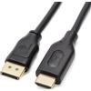 Amazon Basics AmazonBasics Cavo da DisplayPort a HDMI, con connettori Rivestiti in Oro, 4.5 m