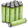 Amazon Basics Confezione da 12 batterie AAA NiMH ricaricabili ad alta capacità, 850 mAh, 1,2 V, ricaricabili fino a 500 volte, precaricate