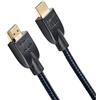 Amazon Basics Cavo HDMI a HDMI intrecciato, 1.8 m, Nero