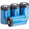 Amazon Basics, 4 batterie al litio CR2, 800 mAh, 3 Volt, lunga durata