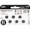 Amazon Basics, 6 batterie a bottone al litio LR44, 1,5 volt, lunga durata, senza mercurio