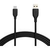 Amazon Basics Cavo di ricarica rapida da USB-C a USB-A 2.0, velocità 480 Mbps, certificato USB-IF, per Apple iPhone 16/15, iPad, Samsung Galaxy, tablet, laptop, 3 m, nero