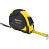 Amazon Basics metro per misurazione, autobloccante, 10 m, con scala metrica decimale (scala di precisione MID), Nero, Giallo