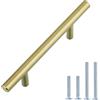 Amazon Basics Maniglia per mobile, 13,66 cm di lunghezza (distanza foro dal centro: 7,62 cm), champagne dorato, AB1500-GC-10