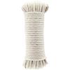 Amazon Basics Corda intrecciata di cotone naturale, multiuso, filo per stendere il bucato, 4,5 mm x 15 m, colore: avorio