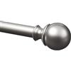 Amazon Basics Bastone per tenda estensibile con terminali a sfera, diametro 19 mm, da 91 a 183 cm, nichel
