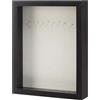 Amazon Basics - Cornice Rettangolare in Legno Stile Shadow Box/per Foto, 21,6cm x 28cm, Nero