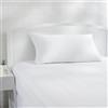 Amazon Basics Federa copricuscino in cotone ipoallergenico, 50 x 80 cm, confezione da 2, bianco