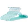 Amazon Basics Confezione da 50 grucce sottili con superficie antiscivolo in velluto - Verde menta/Argento