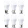 Amazon Basics - Confezione da 6 lampadine a LED, con attacco Edison E27, piccolo, da 10 W (equivalente a 75 W), luce bianca calda, non dimmerabili