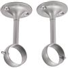 Amazon Basics staffe per montaggio a soffitto, confezione da 2, nichel