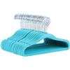 Amazon Basics - Grucce Appendiabiti Antiscivolo in Velluto per Neonati e Bambini Piccoli, 29,5 cm (per Vestiti per Neonati), Confezione Da 50, Blu