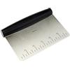 Amazon Basics Raschietto/Tagliaimpasto multiuso, in acciaio inox, 15 cm, Nero, Argento