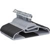 Amazon Basics Grucce in plastica con rivestimento in gomma - Confezione da 50, Grigio