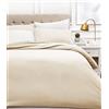 Amazon Basics Set copripiumino Una Piazza e Mezza in microfibra, 3 pezzi, copripiumino da 200 x 200 cm e 2 federe da 50 x 80 cm, Beige, a righe
