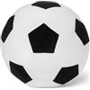 Amazon Basics Calcio Cuscino Peluche, Giocattolo Pupazzo Stile Sport per Letto o Divano, Decorazione Camera Bambini, Bianco e Nero