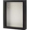 Amazon Basics - Cornice Rettangolare in Legno Stile Shadow Box/per Foto, 20cm x 25,4cm, Nero