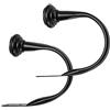 Amazon Basics Fermatenda decorativo, set da 2, nero