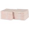Amazon Basics Set Asciugamani Bagno Spugna 100% Cotone Biologico Asciugamani Viso 30x30 cm, Rosa Pesca, Confezione 12 Pezzi