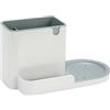 Amazon Basics Organizer per lavello da cucina/portaspugne, Grande, Bianco