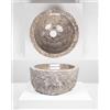wohnfreuden Lavabo in marmo, rotondo, 30 cm, grigio, con selezione unica