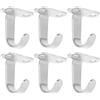 Alipis 6 Pezzi Ganci da Soffitto in Ferro Resistenti per Appendere Piante e Asciugamani Installazione Semplice Design Raffinato e Affidabile Colore Argento
