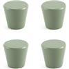 DSWZLQDXB 4 Maniglione Colorato per armadietto decorativa Tiretti per cameretta dei bambini Pomelli per Armadi in Lega di alluminio maniglia per Cassetto (green)