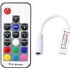 sourcing map Sourcingmap DC 5-24V mini controller LED Dimmer 17 tasti telecomando RF per striscia luminosa RGB