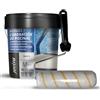 JOVIRA PINTURAS Vernice per bordi e coronamento piscine + rullo antigoccia 22 cm. (4 litri, Bianco + rullo antigoccia 22 cm) F-2-R
