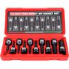 LncBoc 1/2 pollici Set di Chiavi a Bussola Torx da T25-T80, per Fai da te, riparazione auto, bici, utensili domestici (10 pezzi)