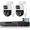 TOWODE Set telecamera di sorveglianza esterna, 8CH POE con HDD da 1 TB, videoregistratore di rete per sistema di telecamere CCTV per la sicurezza domestica, funziona solo con telecamere IP 3MP/4MP/5MP/6MP