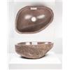 Wohnfreuden Findling - Lavabo da appoggio in pietra naturale, 40 cm, colore: grigio