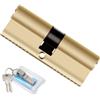 CHUANGOU 50/50mm Cilindro in Ottone, 100mm Pomello/Chiave a Barile con 8 Chiavi Standard in Ottone