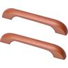 JIAOLUN123 2 Pezzi Tiretti in legno per cameretta dei bambini Pomelli per Armadi Manopole Colorato per armadietto maniglia per Cassetto maniglione per cucina,soggiorno (Hole distance 128mm,Walnut)