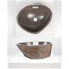 Wohnfreuden Findling - Lavabo da appoggio in pietra naturale, 40 cm, colore: grigio