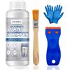 LTSTMOU 150g Sverniciatore Metallo, Rimuovi Vernice, Sverniciatore con Pennelli